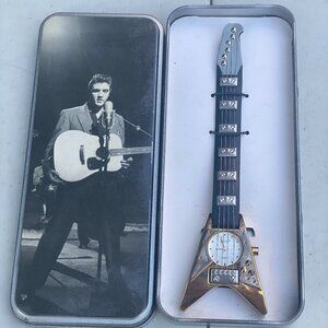 NEW Vintage 2002 Limited Edition 50th Anniversary Elvis Presley Guitar Watch